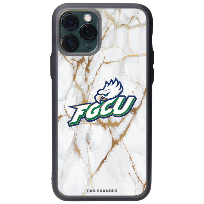 Fan Brander Slate series Phone case with Florida Gulf Coast Eagles White Marble Design
