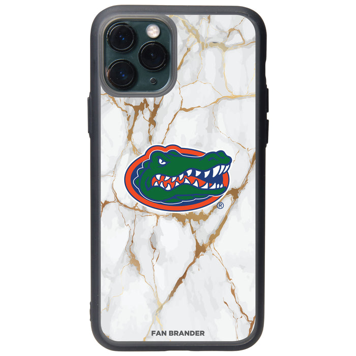 Fan Brander Slate series Phone case with Florida Gators White Marble Design