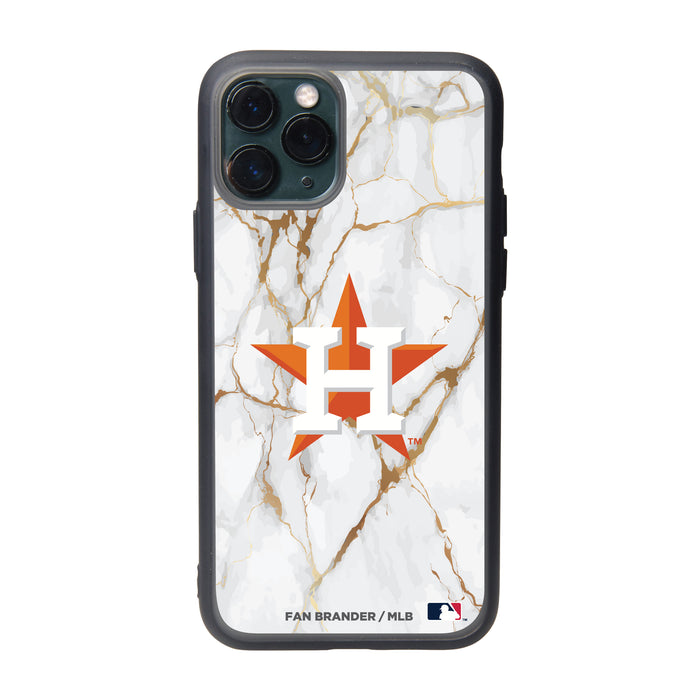 Fan Brander Slate series Phone case with Houston Astros White Marble design