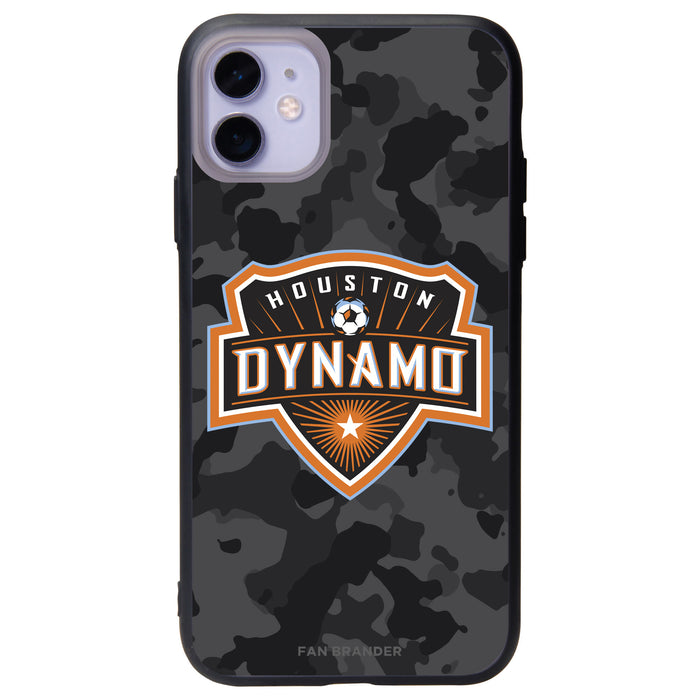 Fan Brander Slate series Phone case with Houston Dynamo Urban Camo Background