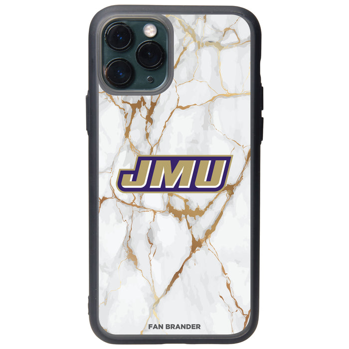 Fan Brander Slate series Phone case with James Madison Dukes White Marble Design