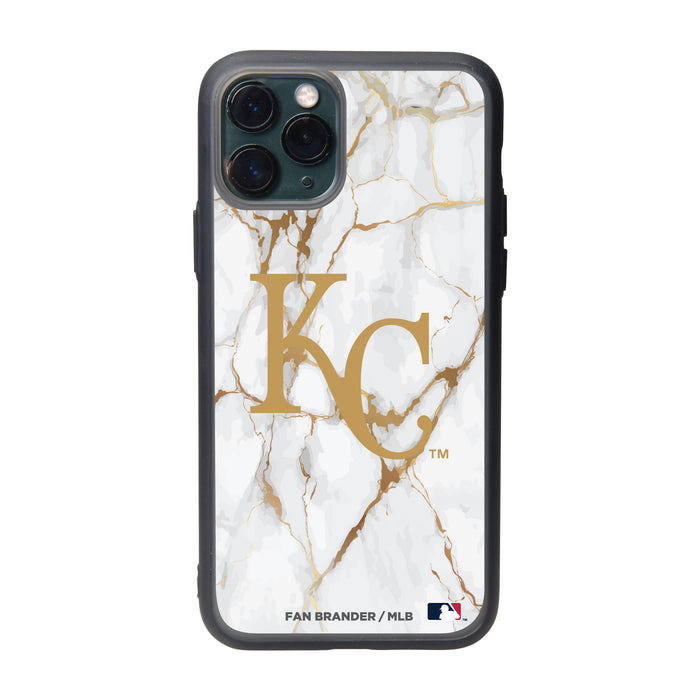 Fan Brander Slate series Phone case with Kansas City Royals White Marble design