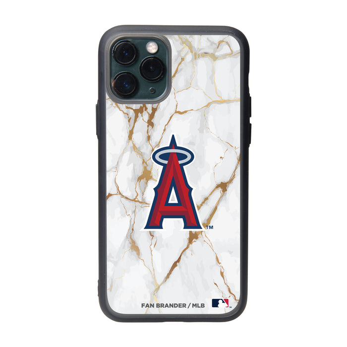 Fan Brander Slate series Phone case with Los Angeles Angels White Marble design
