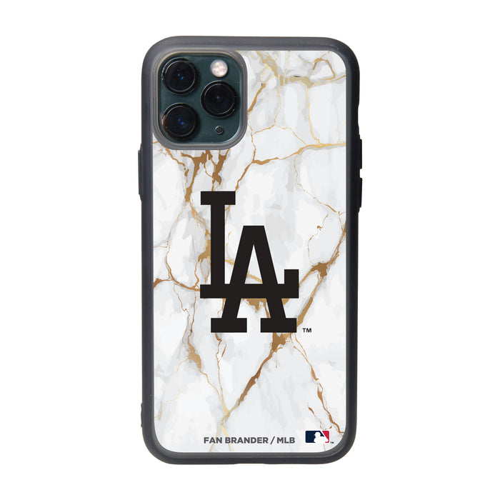 Fan Brander Slate series Phone case with Los Angeles Dodgers White Marble design