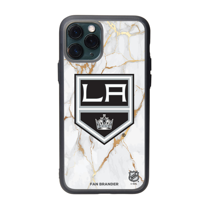 Fan Brander Slate series Phone case with Los Angeles Kings White Marble Design