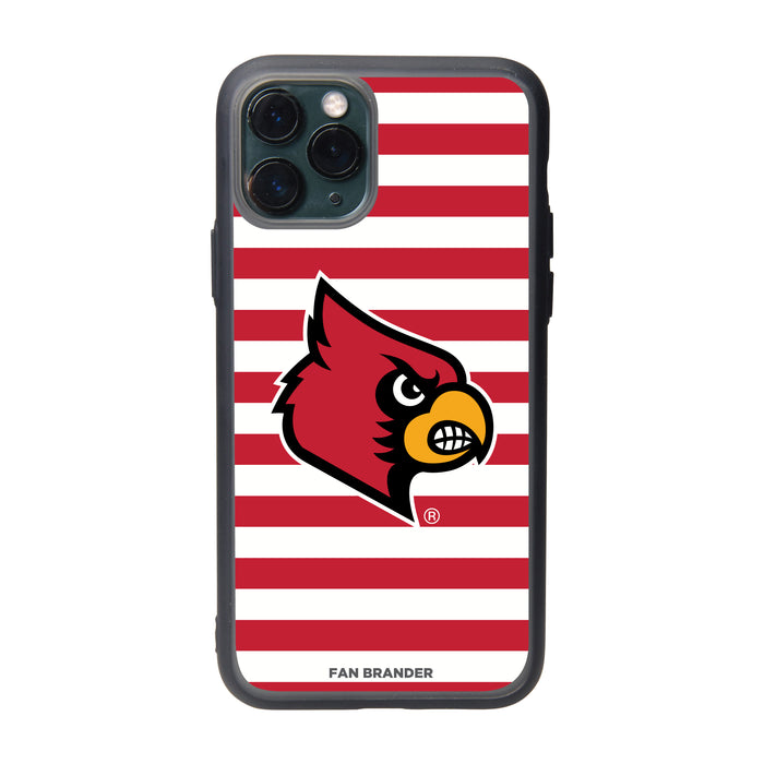 Fan Brander Slate series Phone case with Louisville Cardinals Stripes design