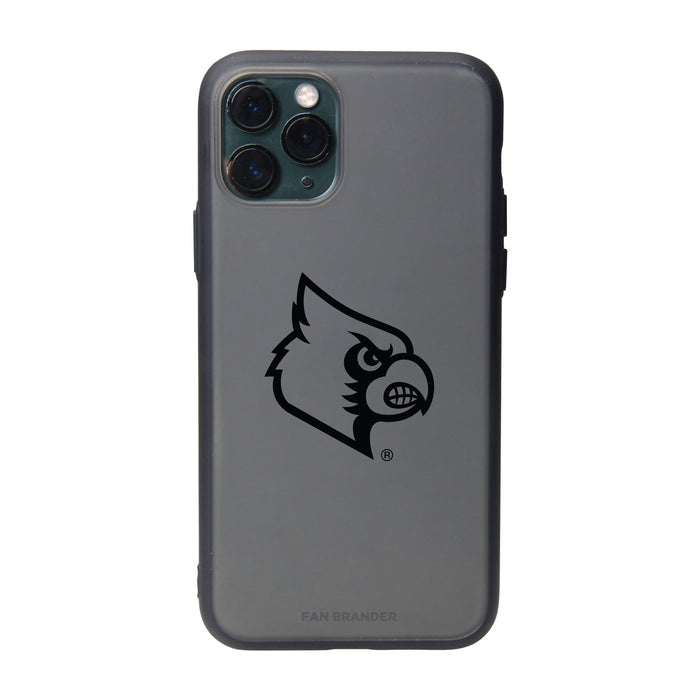 Fan Brander Slate series Phone case with Louisville Cardinals Primary Logo in Black