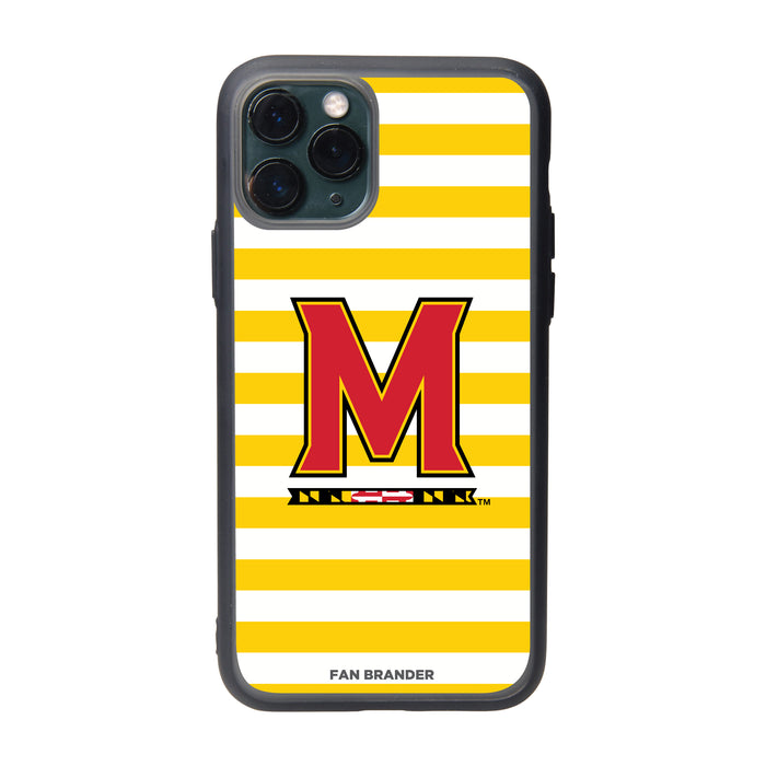Fan Brander Slate series Phone case with Maryland Terrapins Stripes design