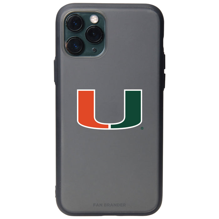 Fan Brander Slate series Phone case with Miami Hurricanes Primary Logo