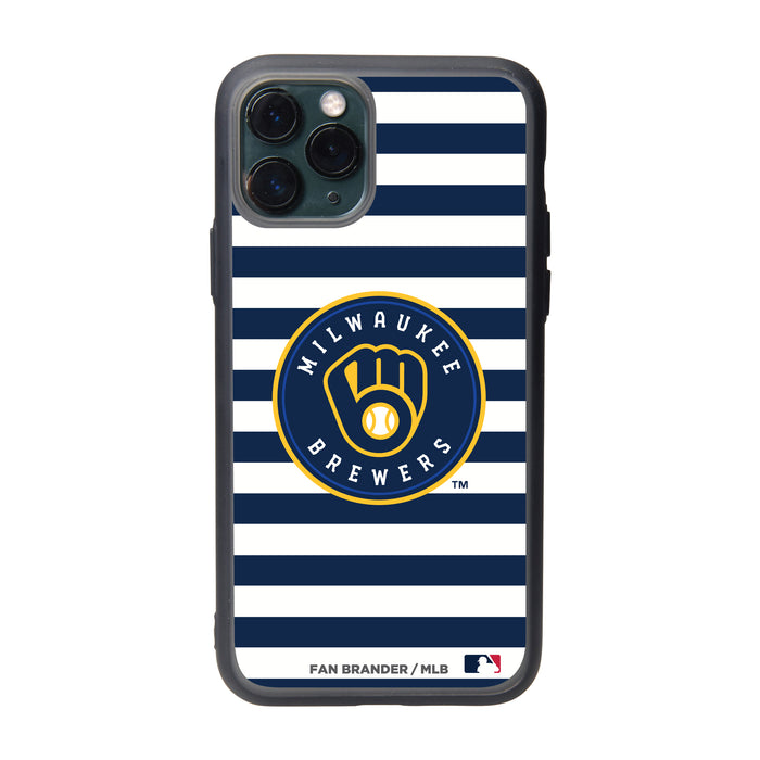 Fan Brander Slate series Phone case with Milwaukee Brewers Stripes