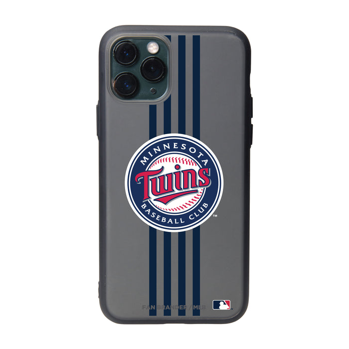 Fan Brander Slate series Phone case with Minnesota Twins Primary Logo with Vertical Stripe
