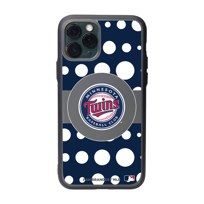 Fan Brander Slate series Phone case with Minnesota Twins Primary Logo with Polka Dots