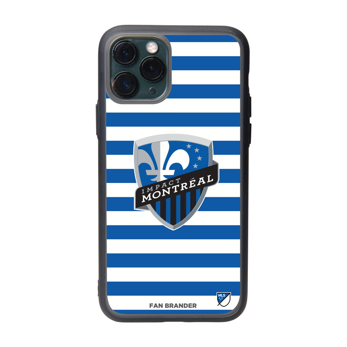Fan Brander Slate series Phone case with Montreal Impact Primary Logo with Stripes
