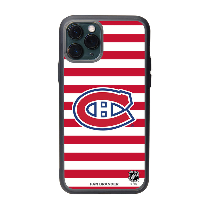 Fan Brander Slate series Phone case with Montreal Canadiens Stripes
