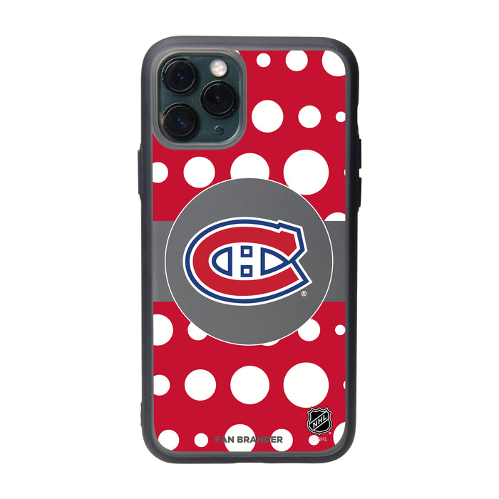 Fan Brander Slate series Phone case with Montreal Canadiens Polka Dots design