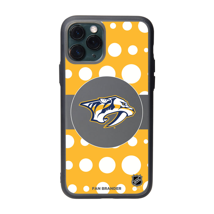 Fan Brander Slate series Phone case with Nashville Predators Polka Dots design