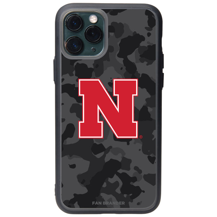 Fan Brander Slate series Phone case with Nebraska Cornhuskers Urban Camo design