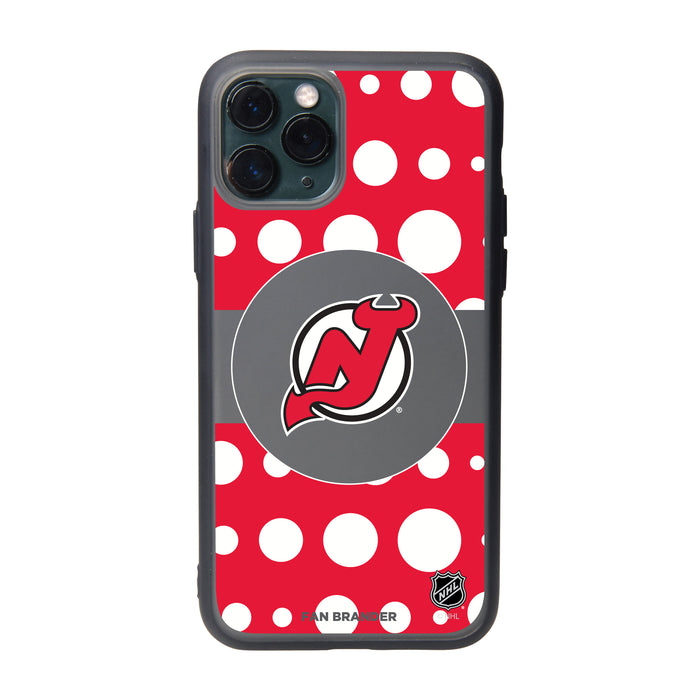 Fan Brander Slate series Phone case with New Jersey Devils Polka Dots design