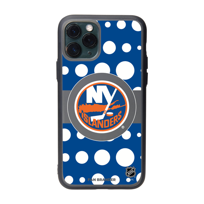 Fan Brander Slate series Phone case with New York Islanders Polka Dots design