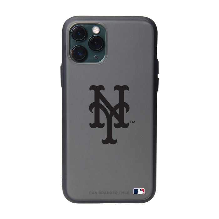 Fan Brander Slate series Phone case with New York Mets Primary Logo in Black