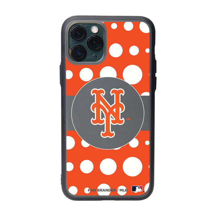 Fan Brander Slate series Phone case with New York Mets Primary Logo with Polka Dots