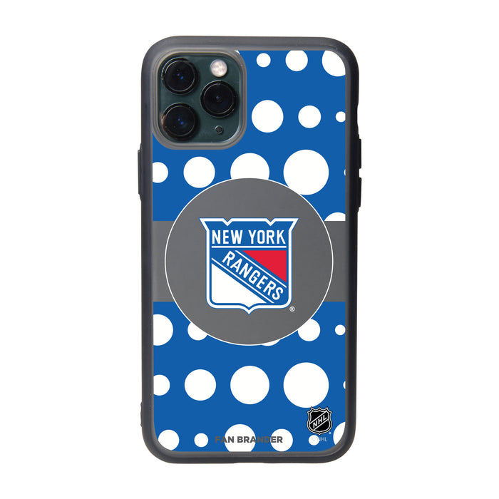 Fan Brander Slate series Phone case with New York Rangers Polka Dots design