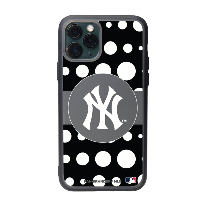 Fan Brander Slate series Phone case with New York Yankees Primary Logo with Polka Dots