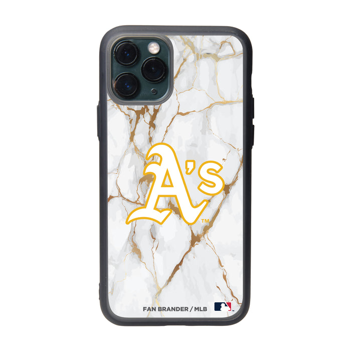 Fan Brander Slate series Phone case with Oakland Athletics White Marble design