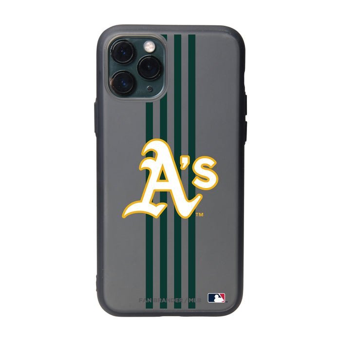 Fan Brander Slate series Phone case with Oakland Athletics Primary Logo with Vertical Stripe