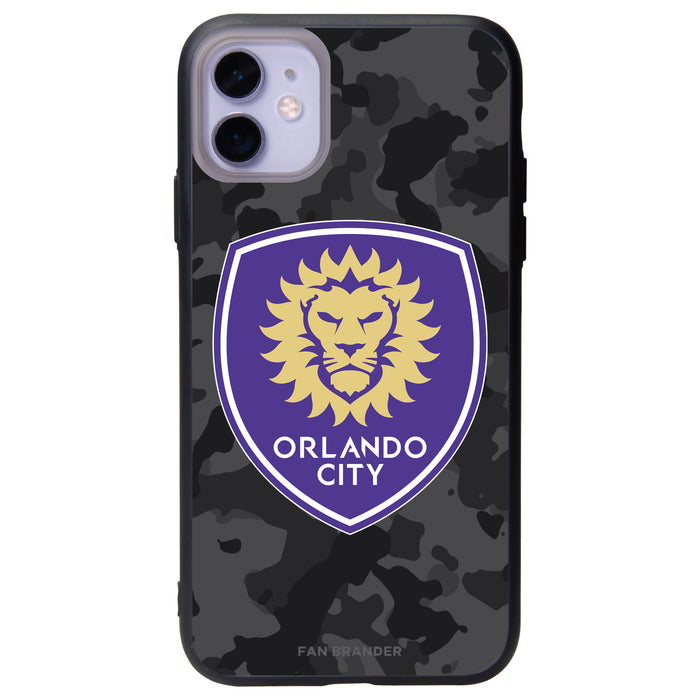 Fan Brander Slate series Phone case with Orlando City SC Urban Camo Background