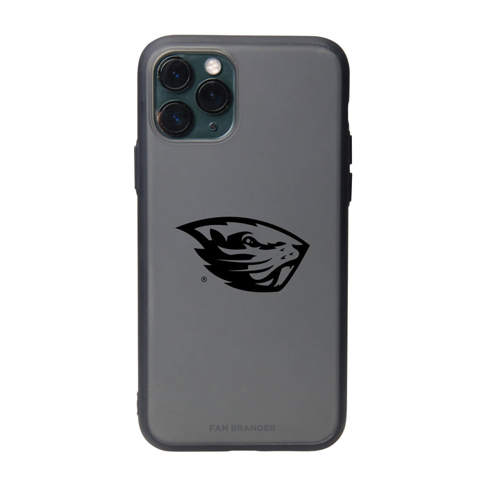Fan Brander Slate series Phone case with Oregon State Beavers Primary Logo in Black