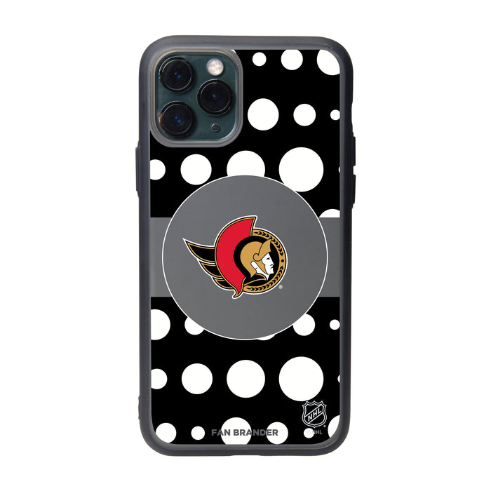 Fan Brander Slate series Phone case with Ottawa Senators Polka Dots design