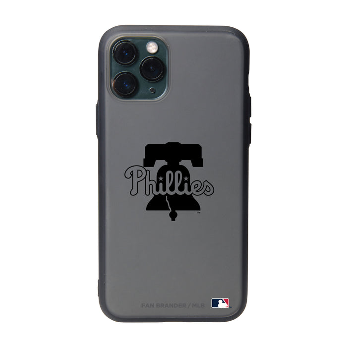 Fan Brander Slate series Phone case with Philadelphia Phillies Primary Logo in Black