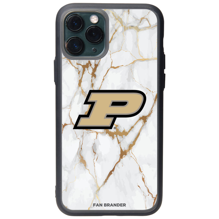 Fan Brander Slate series Phone case with Purdue Boilermakers White Marble Design