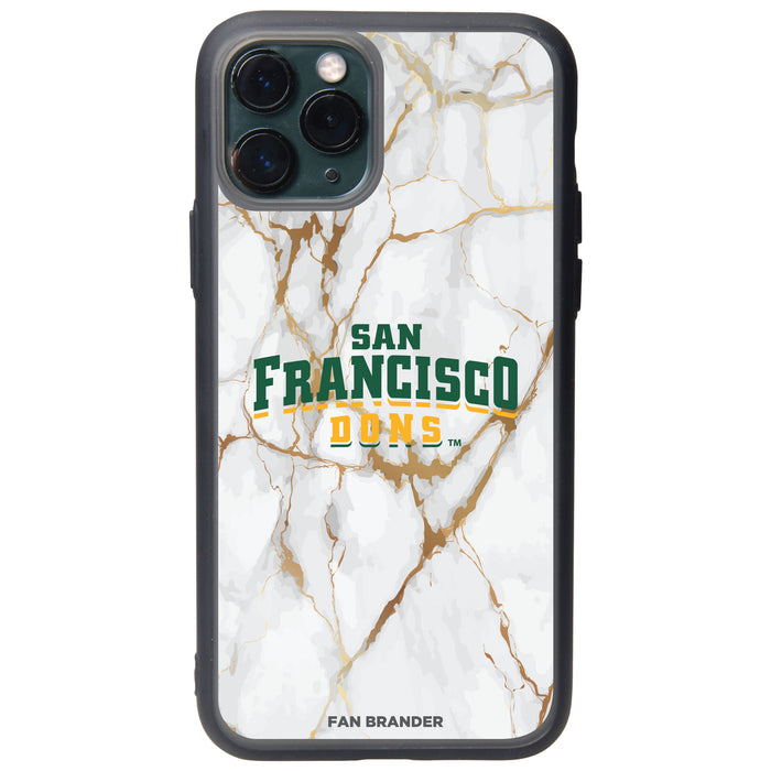 Fan Brander Slate series Phone case with San Francisco Dons White Marble Design