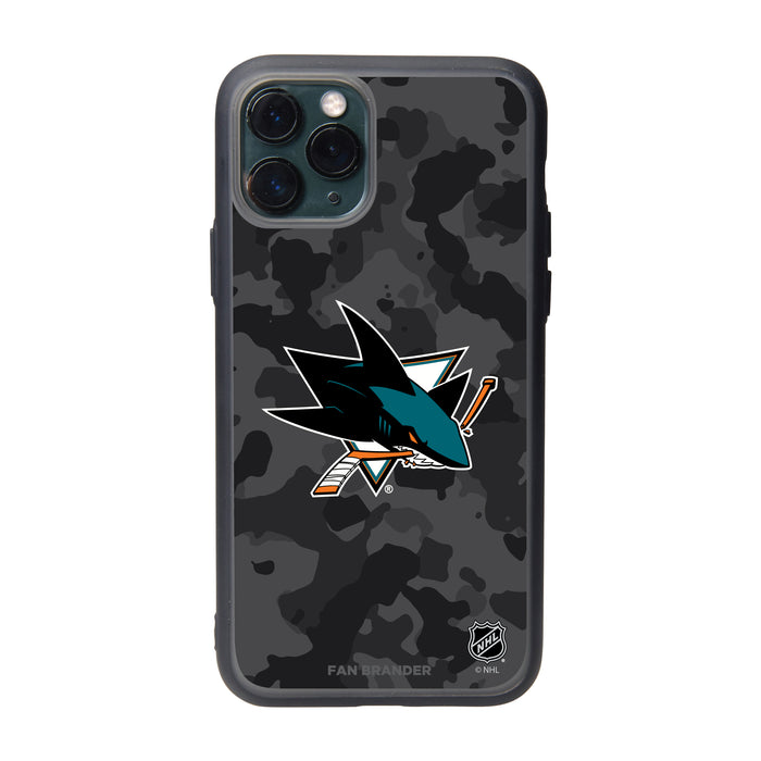Fan Brander Slate series Phone case with San Jose Sharks Urban Camo Design