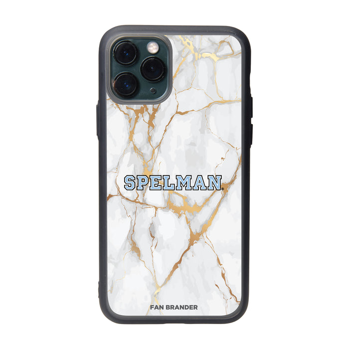 Fan Brander Slate series Phone case with Spelman College Jaguars White Marble Design