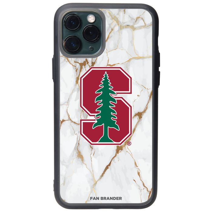 Fan Brander Slate series Phone case with Stanford Cardinal White Marble Design