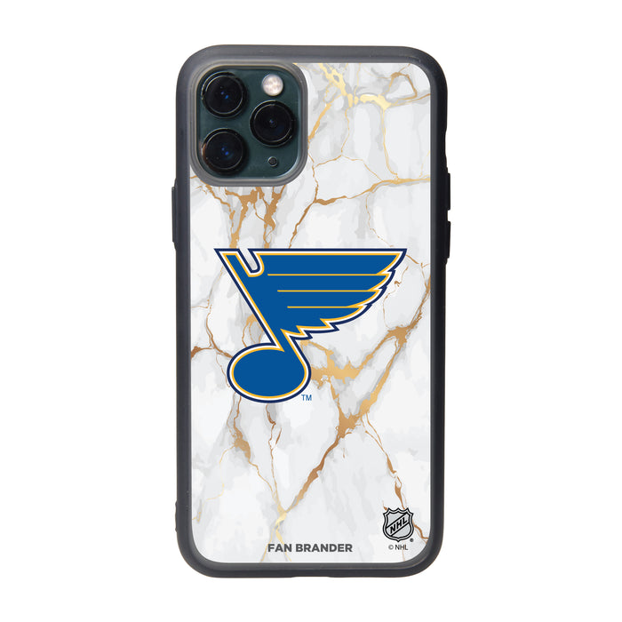 Fan Brander Slate series Phone case with St. Louis Blues White Marble Design