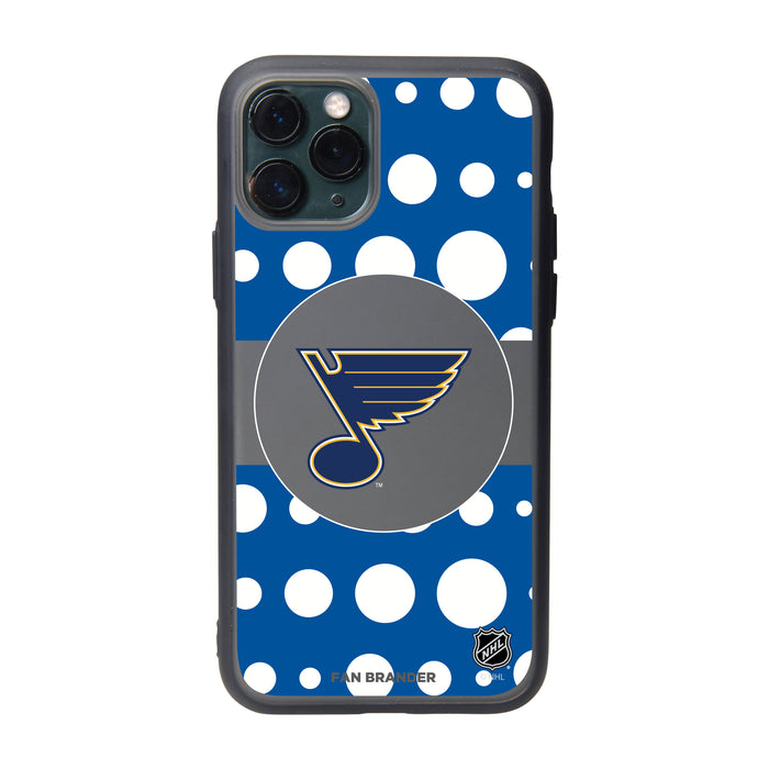 Fan Brander Slate series Phone case with St. Louis Blues Polka Dots design