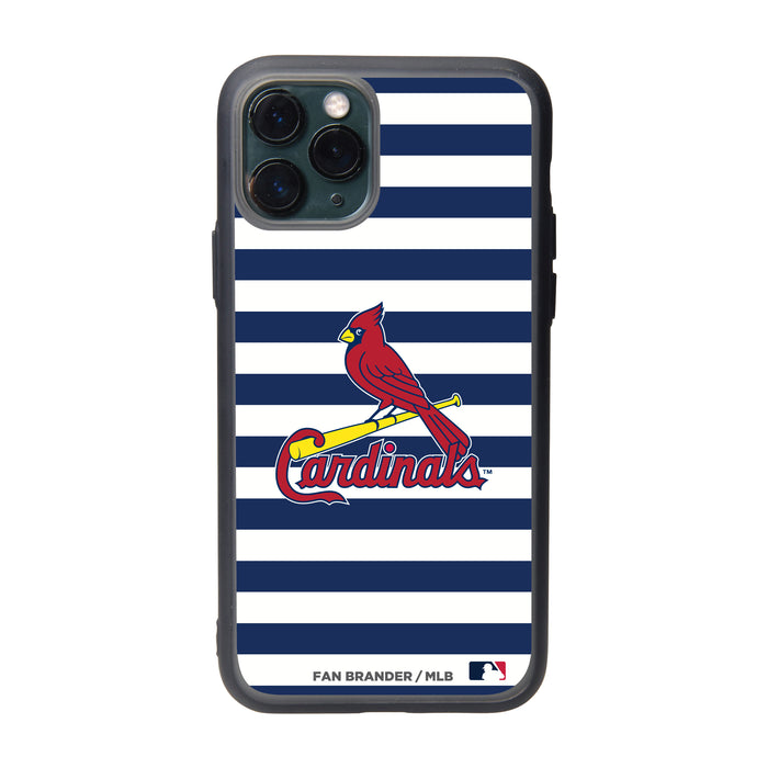 Fan Brander Slate series Phone case with St. Louis Cardinals Stripes