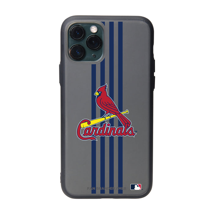 Fan Brander Slate series Phone case with St. Louis Cardinals Primary Logo with Vertical Stripe