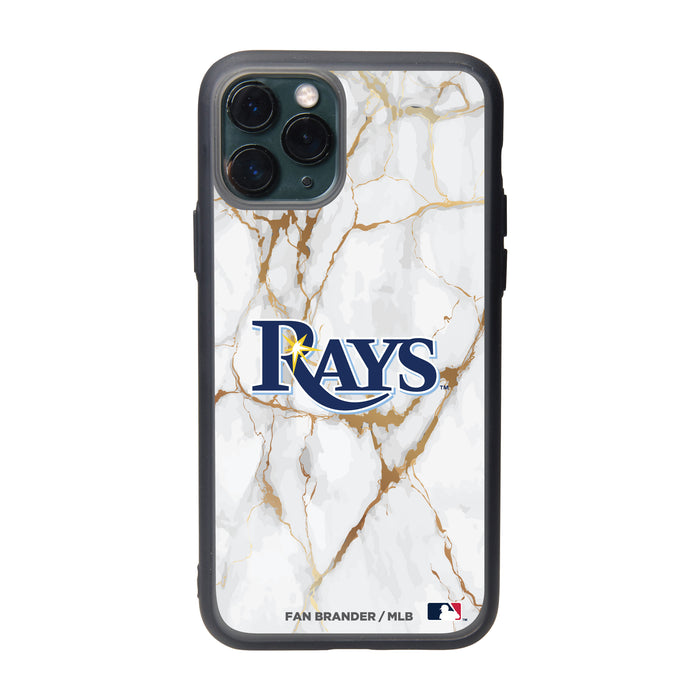 Fan Brander Slate series Phone case with Tampa Bay Rays White Marble design