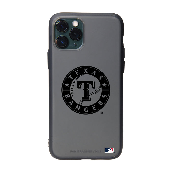 Fan Brander Slate series Phone case with Texas Rangers Primary Logo in Black