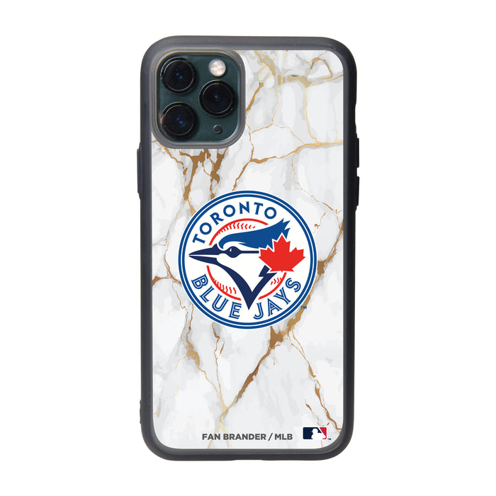 Fan Brander Slate series Phone case with Toronto Blue Jays White Marble design