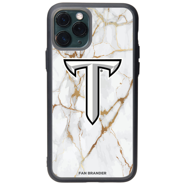 Fan Brander Slate series Phone case with Troy Trojans White Marble Design