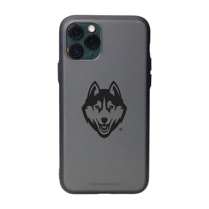Fan Brander Slate series Phone case with Uconn Huskies Primary Logo in Black
