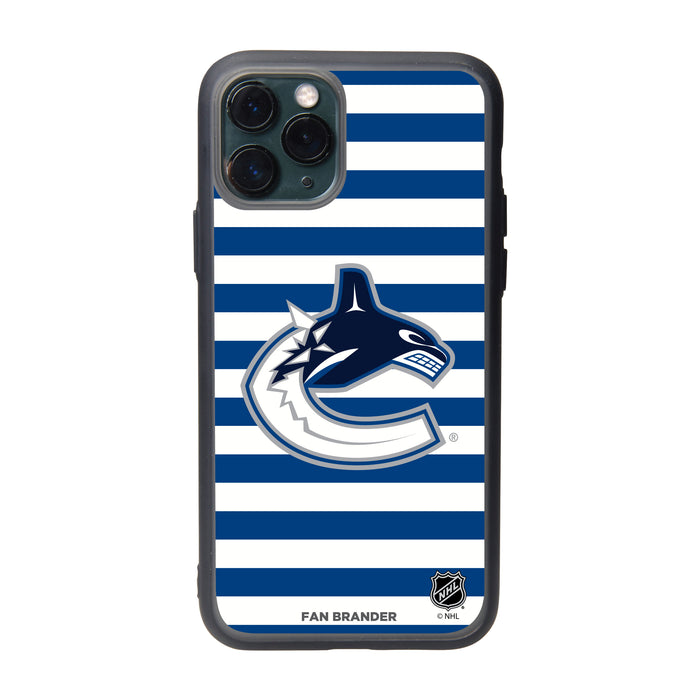 Fan Brander Slate series Phone case with Vancouver Canucks Stripes
