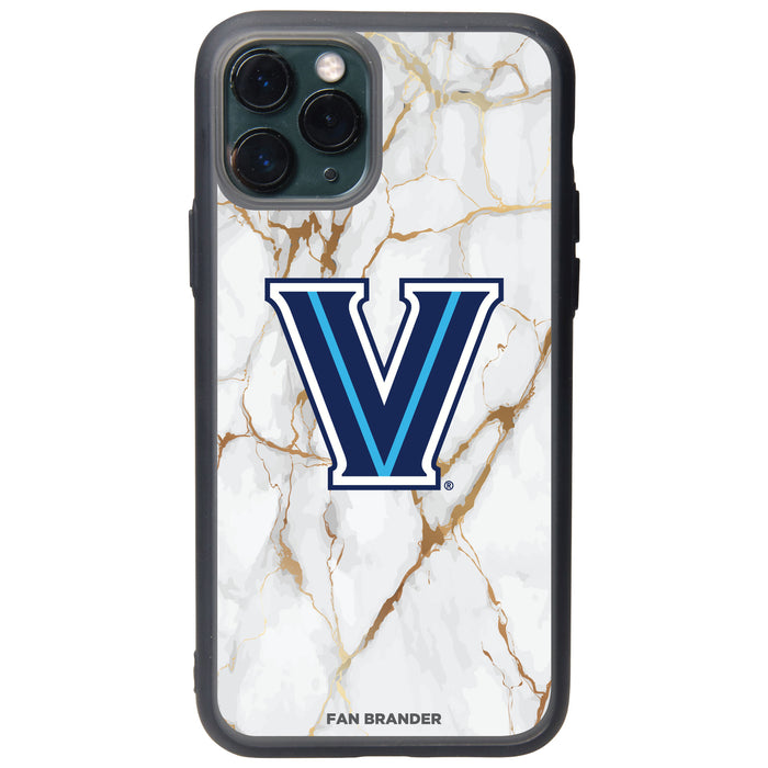Fan Brander Slate series Phone case with Villanova University White Marble Design