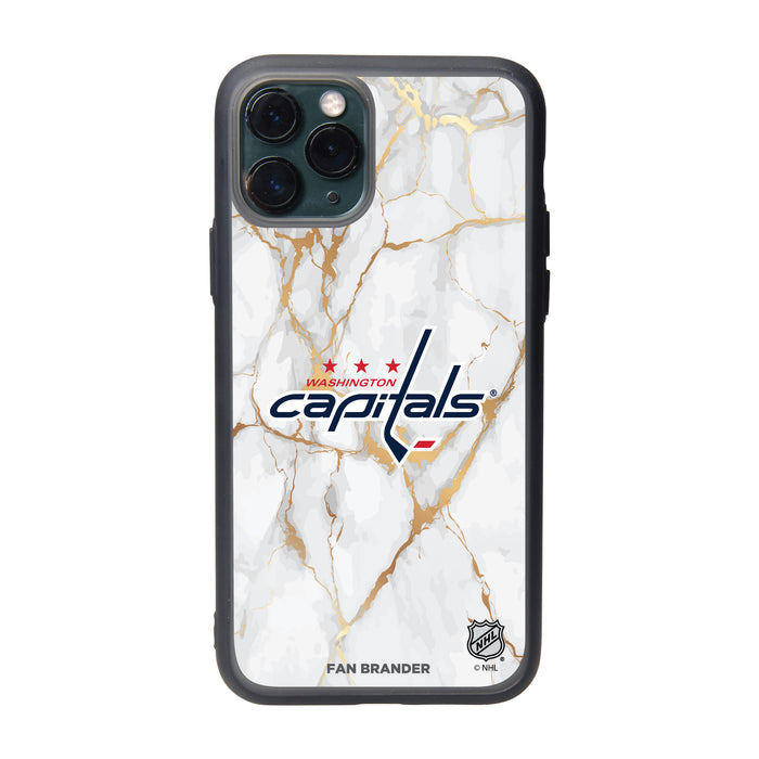 Fan Brander Slate series Phone case with Washington Capitals White Marble Design